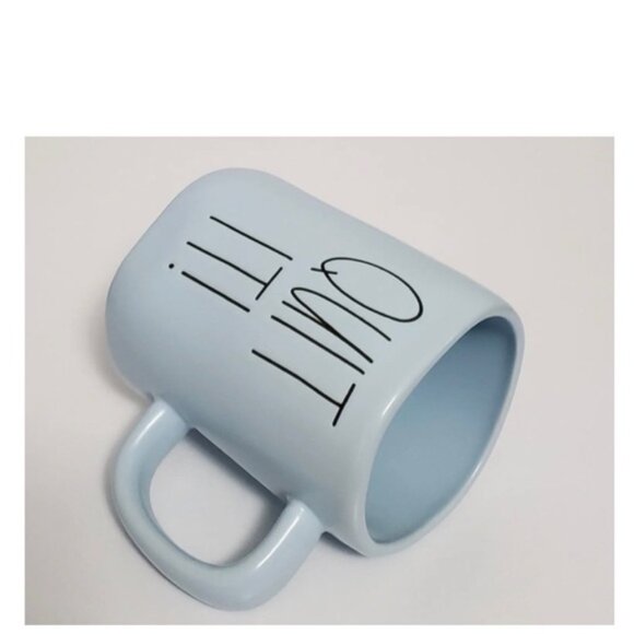 NEW Rae Dunn Quit It! Mug ~ Pastel Blue - Picture 5 of 6